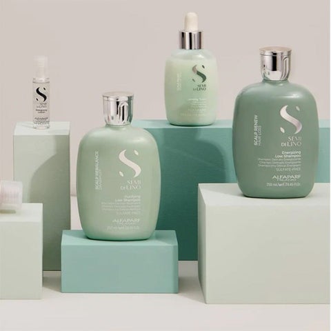شامبو منشط لفروة الرأس ميلانو سيمي دي لينو سكالب رينيو ألفابارف ميلانو، 250 مل