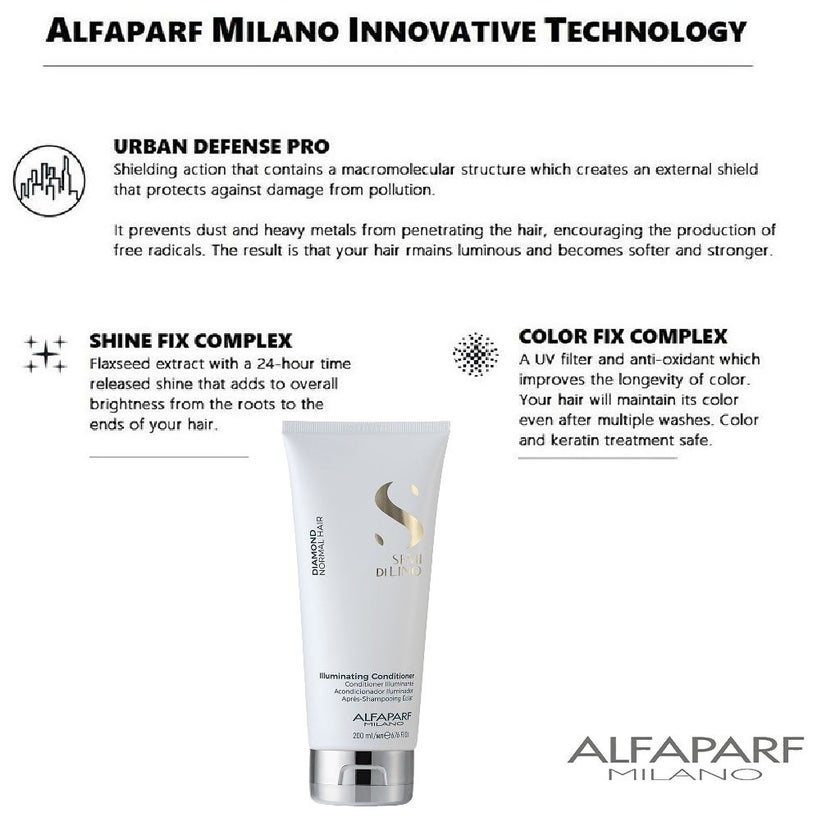 Alfaparf Milano Semi Di Lino Diamond Illuminating Conditioner 200ml