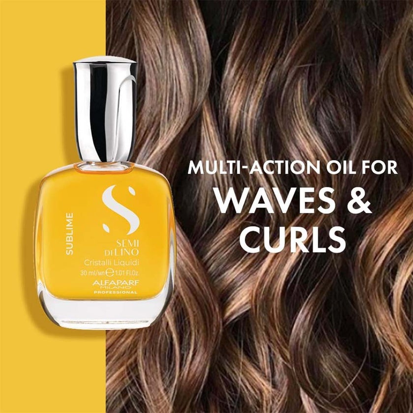 Alfaparf Milano Semi Di Lino Sublime Cristalli Liquidi Hair Serum With Thermal Protection 50ml