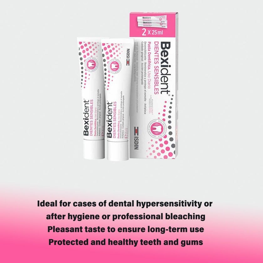 Isdin Bexident Sensitive Teeth Toothpaste 25ml, Pack of 2's