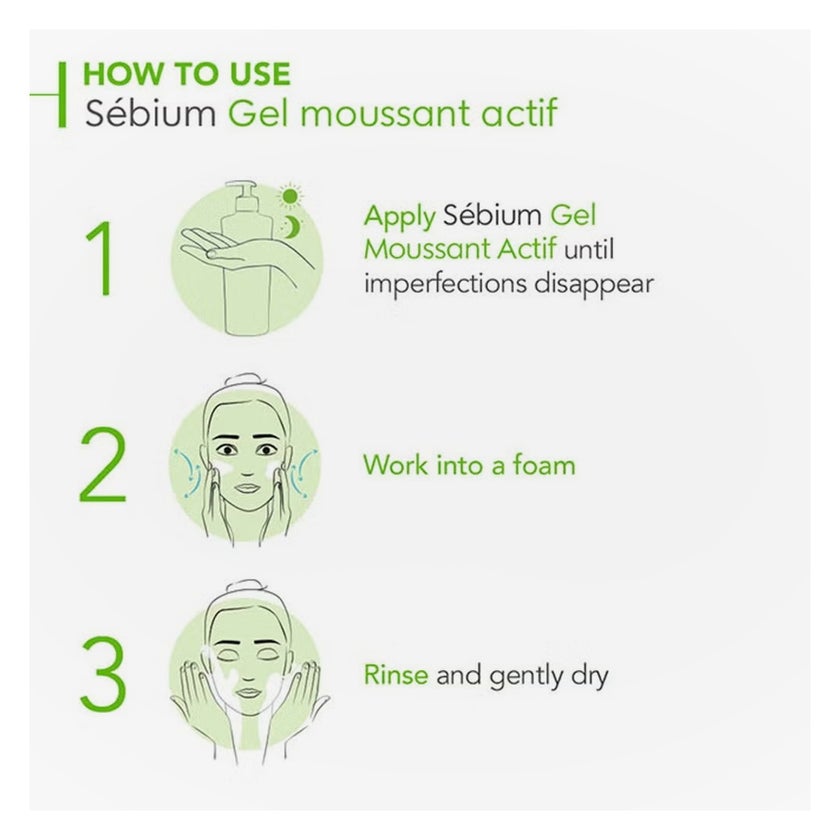 Bioderma Sebium Gel Moussant Actif Foaming Gel 200ml