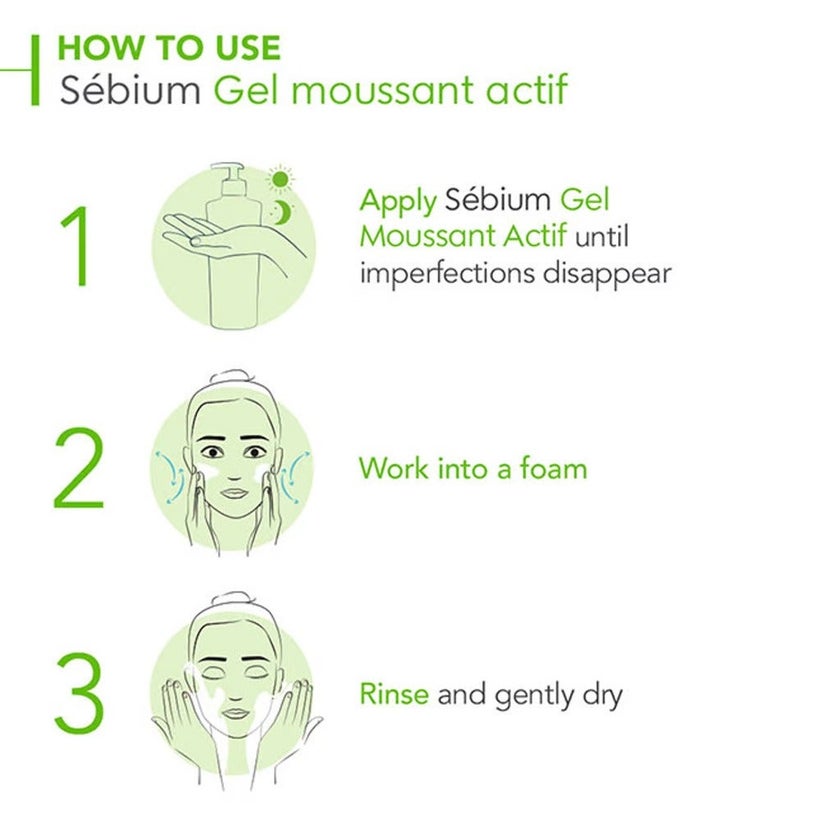 Bioderma Sebium Gel Moussant Actif Tube 200ml