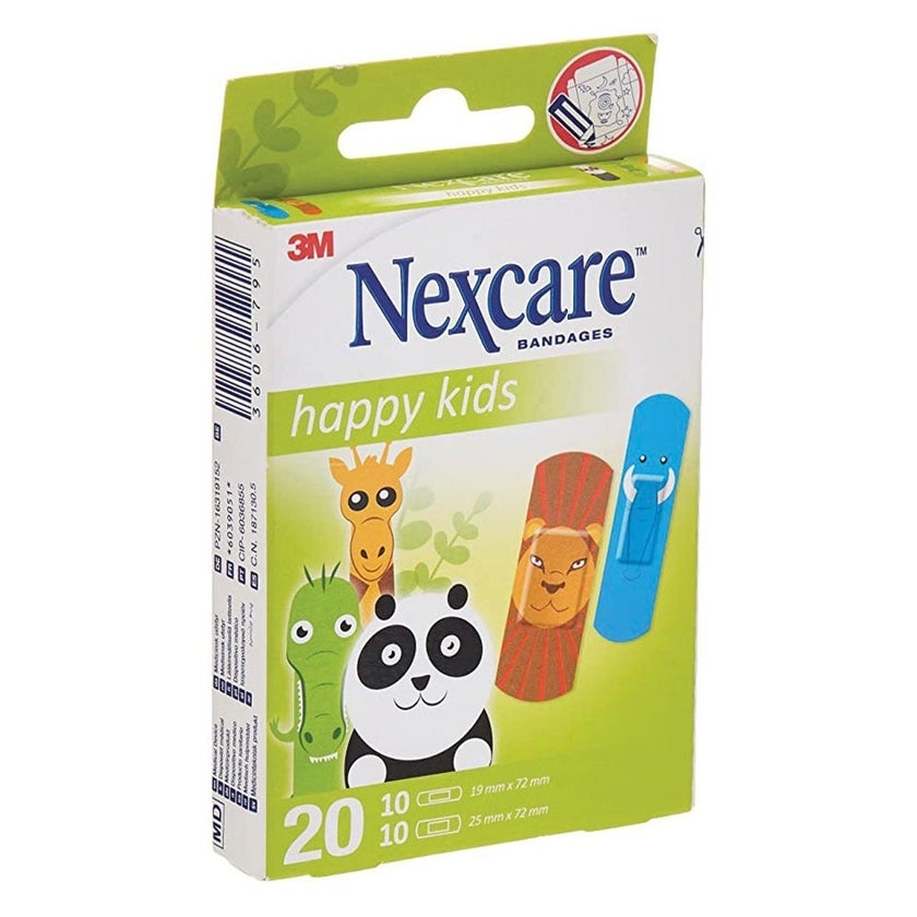 3M Nexcare Happy Kids Bandage Cool Assorted, Pack of 20's