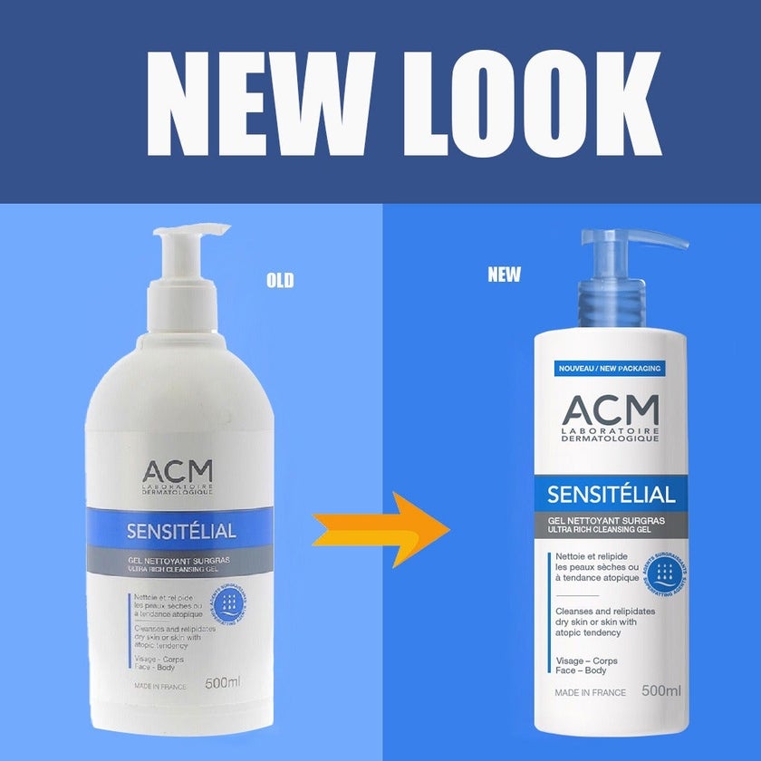 ACM Sensitelial Ultra Rich Cleansing Gel For Dry Skin 500ml