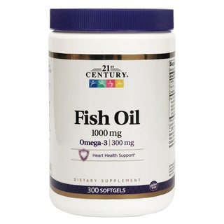 21st Century Omega 3 1000mg Fish Oil Softgels, Pack of 300's