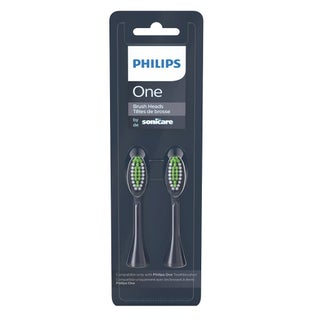 Philips Sonicare One Replacement Brush Head Midnight Blue BH1022/04, Pack of 2's