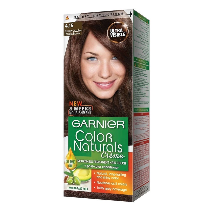 Garnier Color Naturals Cream Hair Color 4.15 Brownie Chocolate