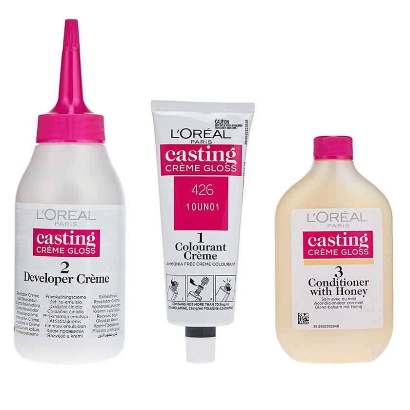 Loreal Casting Cream Gloss Semi-Permanent Conditioning Hair Color 426 Auburn Kit