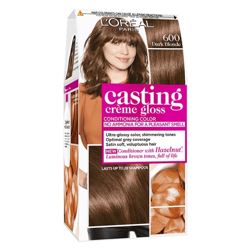 Loreal Casting Cream Gloss Semi-Permanent Conditioning Hair Color 600 Dark Blonde Kit