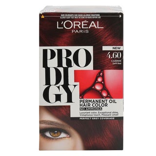 Loreal Paris Prodigy Permanent Oil Hair Color 4.6 Carmin Kit