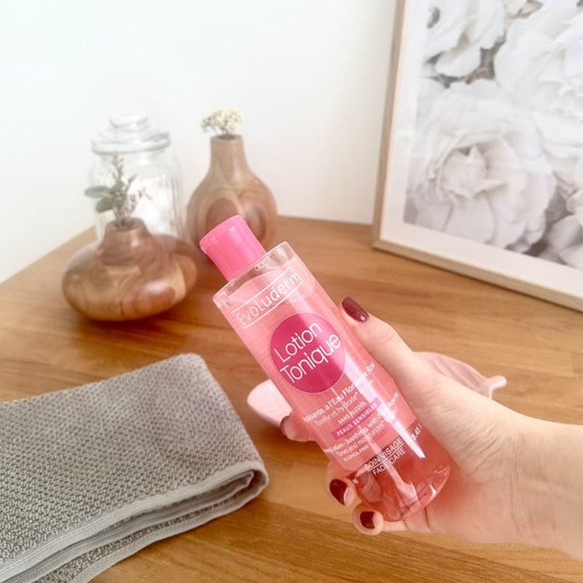 Evoluderm Gift Beauty Box - PROMO PACK of EvoludermToning Lotion 250ml, Rose Plumping Face Mask 150g, Nourishing Day Cream 50ml, Moisturizing Rose Hand Cream 30ml