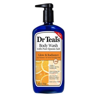 Dr Teal's Pure Epsom Salt Glow & Radiance Body Wash With Vitamin C & Citrus Essential Oils 710ml