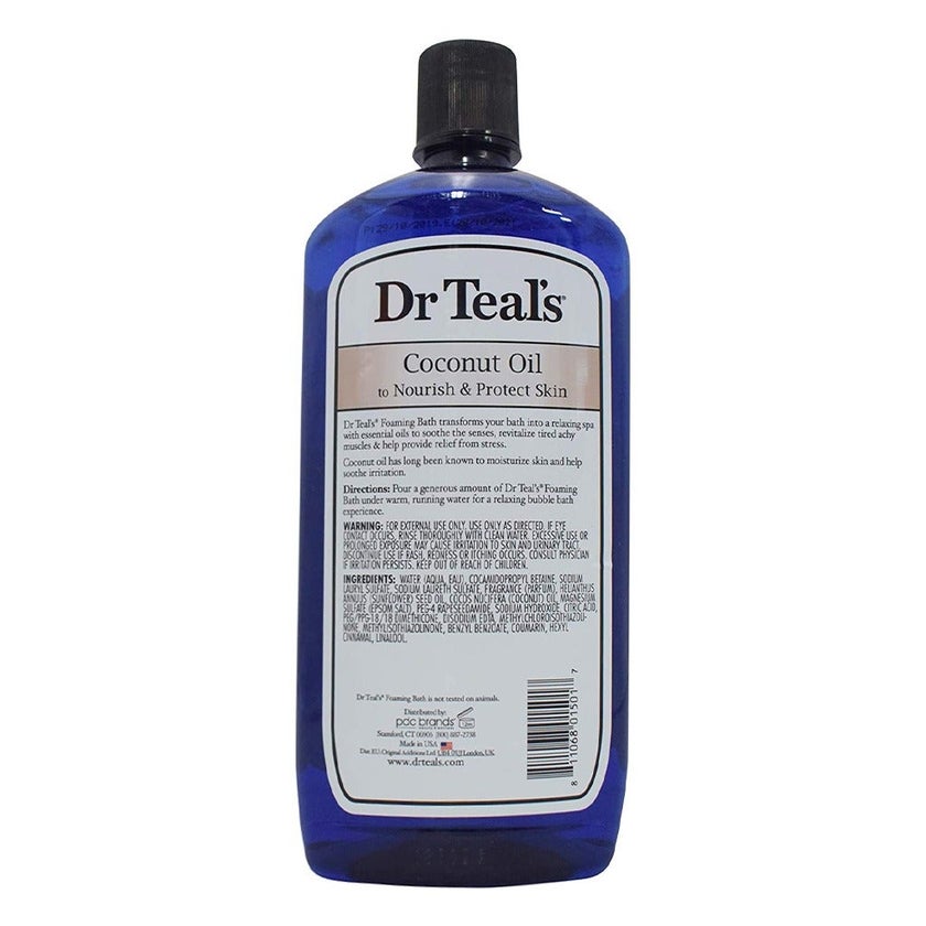 Dr Teal's Foaming Bath Coconut Oil 1000ml