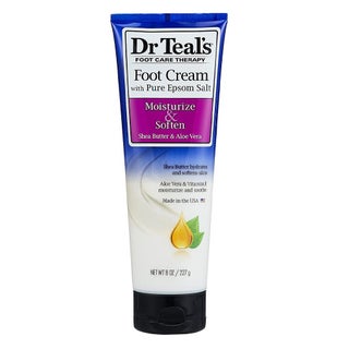 Dr Teal's Moisturize & Soften Foot Cream with Epsom Salt, Shea Butter And Aloe Vera 227g