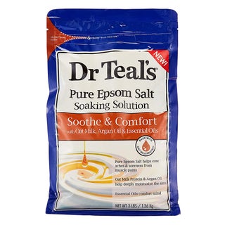 Dr Teal's Pure Epsom Salt Soaking Solution Oat Milk, Argan Oil & Essential Oil 1036g