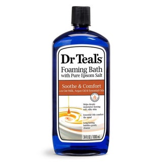 Dr Teal's Foaming Bath With Pure Epsom Salt With Oat Milk And Argan Oil & Essential Oil 1000ml
