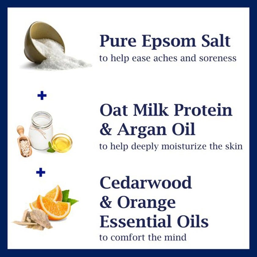 Dr Teal's Foaming Bath With Pure Epsom Salt With Oat Milk And Argan Oil & Essential Oil 1000ml