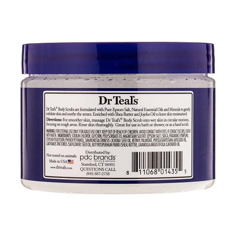 Dr Teal's Exfoliate & Renew Epsom Salt Body Scrub With Lavender 454g