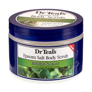Dr Teal's Exfolaite & Renew Epsom Salt Body Scrub With Eucalyptus & Spearmint 454g