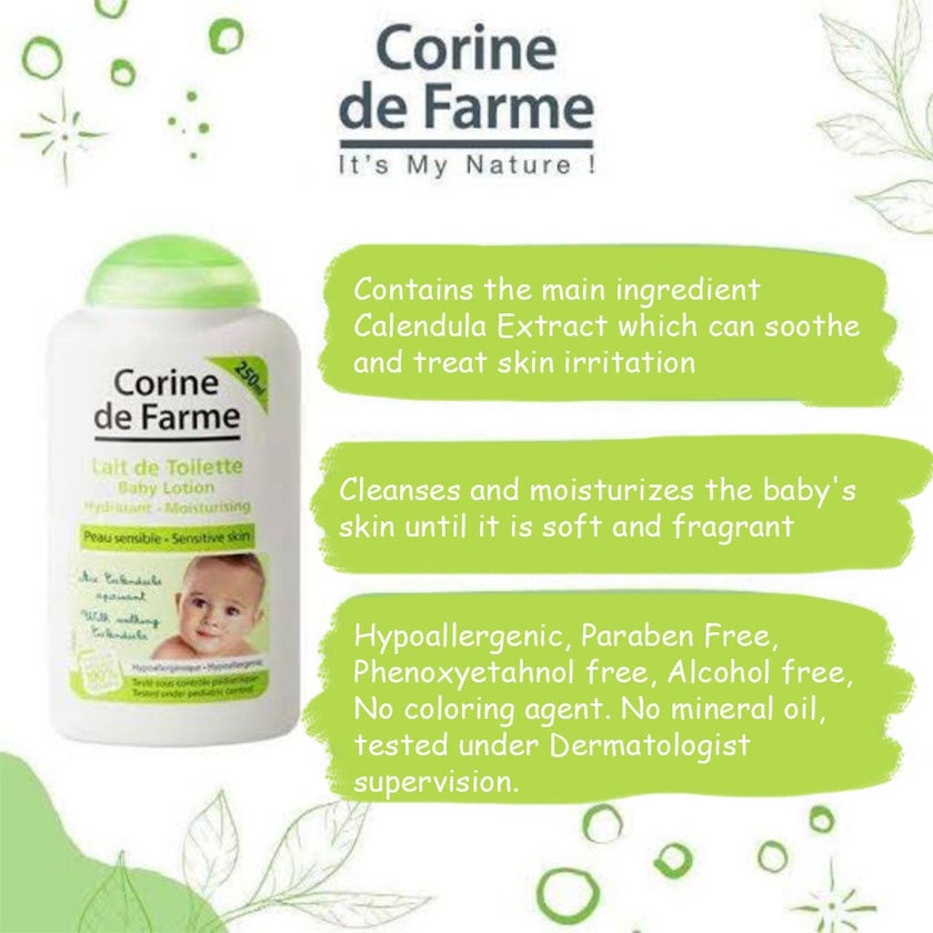 Corine De Farme Baby Moisturizing Lotion 250ml
