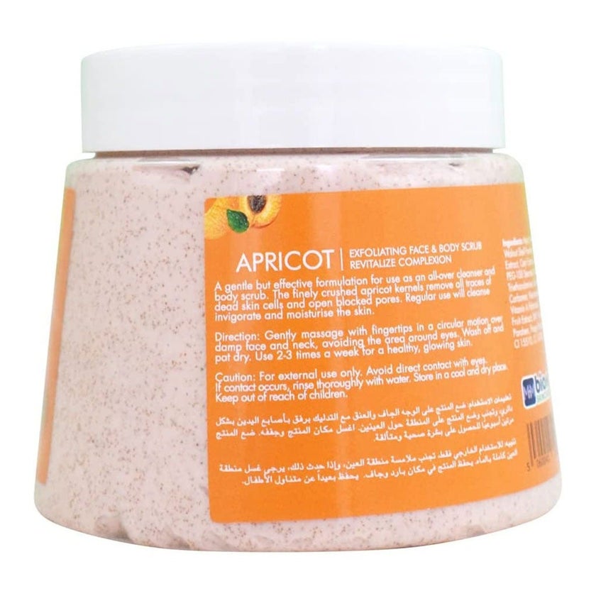 Bio Skincare Apricot Exfoliating Face & Body Scrub 500ml