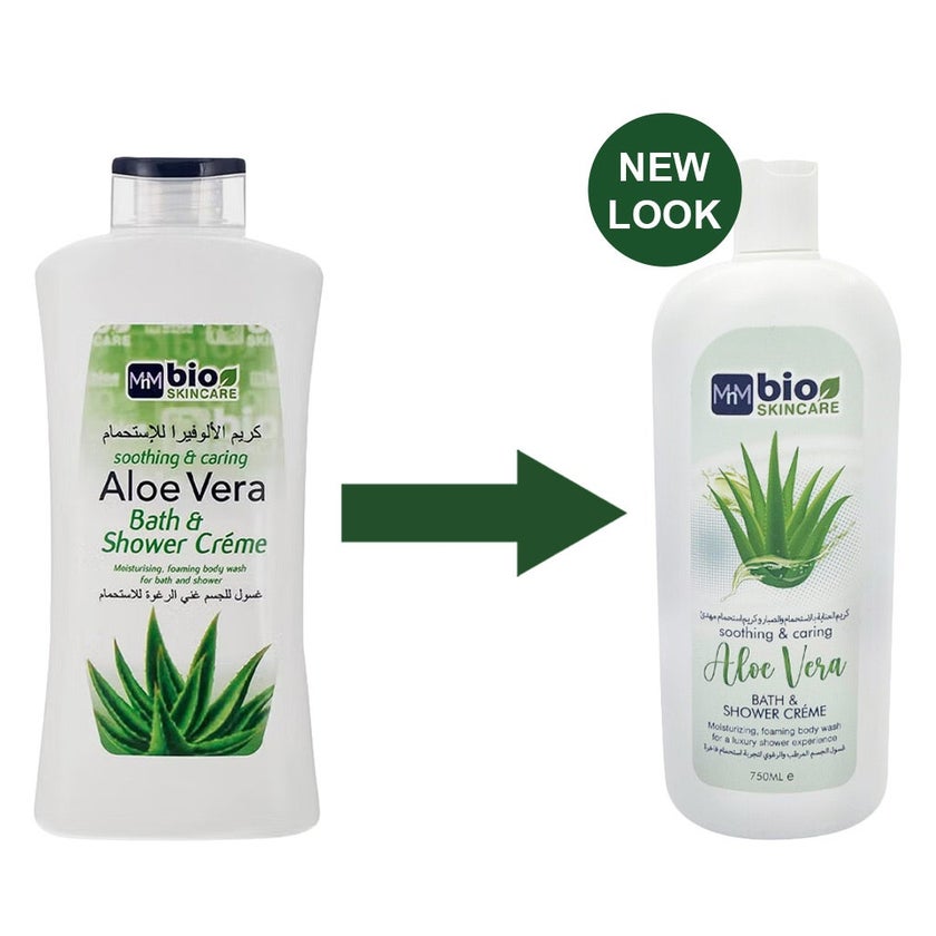 Bio Skincare Soothing & Caring Aloe Vera Bath And Shower Cream 750ml