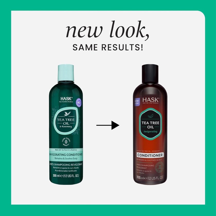 Hask Tea Tree Oil And Rosemary Invigorating Conditioner 355ml