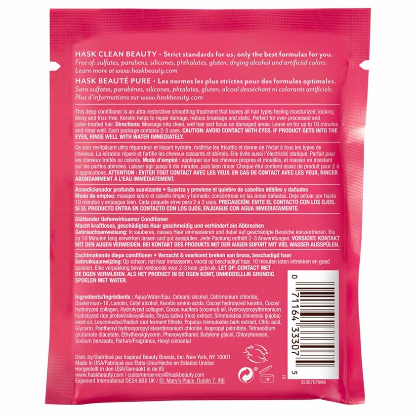 Hask Keratin Protein Smoothing Deep Conditioner For weak, damaged hair 50g