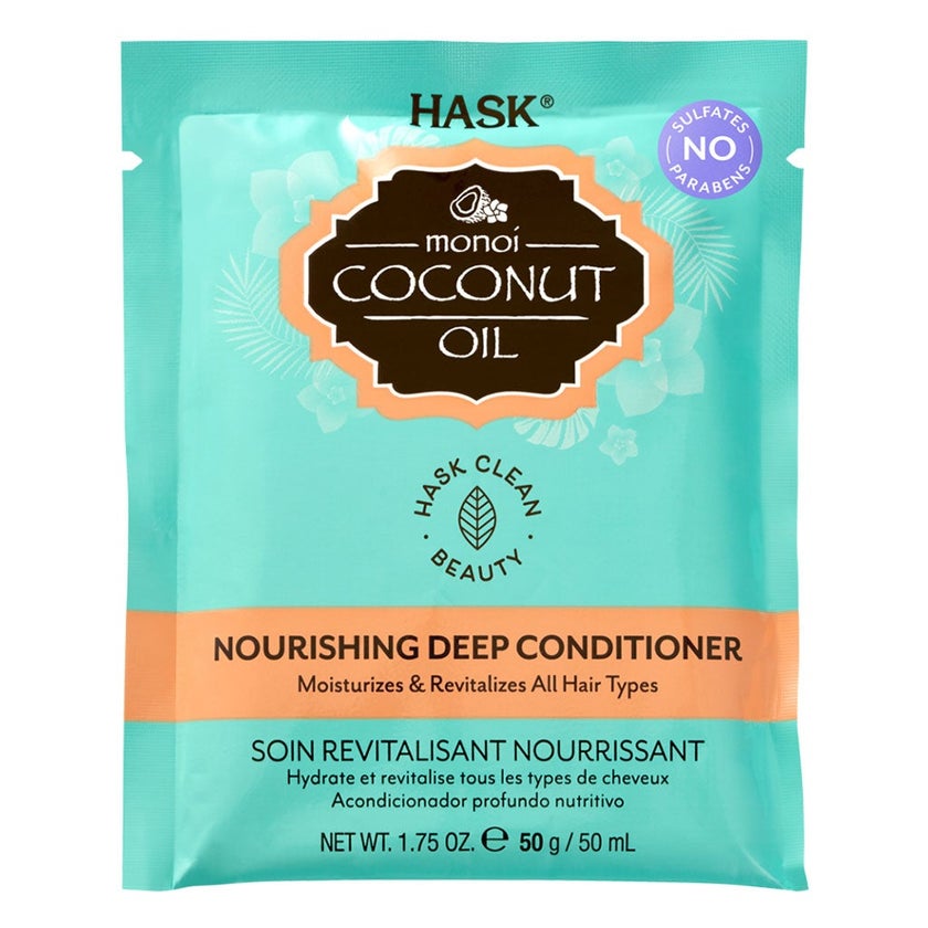 Hask Monoi Coconut Oil Nourishing Deep Conditioner For All Hair types 50g