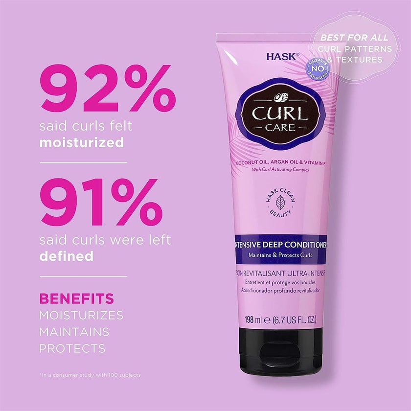 Hask Curl Care Intensive Deep Conditioner To Protect & Maintain All Curl Patterns 198ml