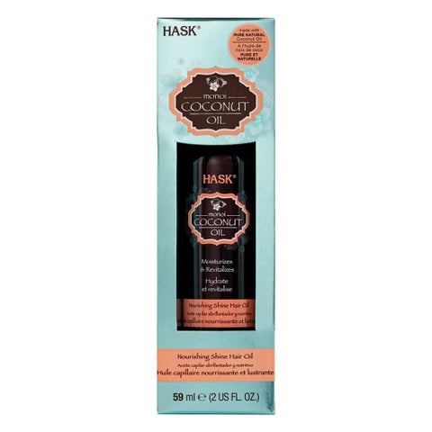 Hask Monoi Coconut Oil Nourishing Shine Hair Oil Treatment 59ml
