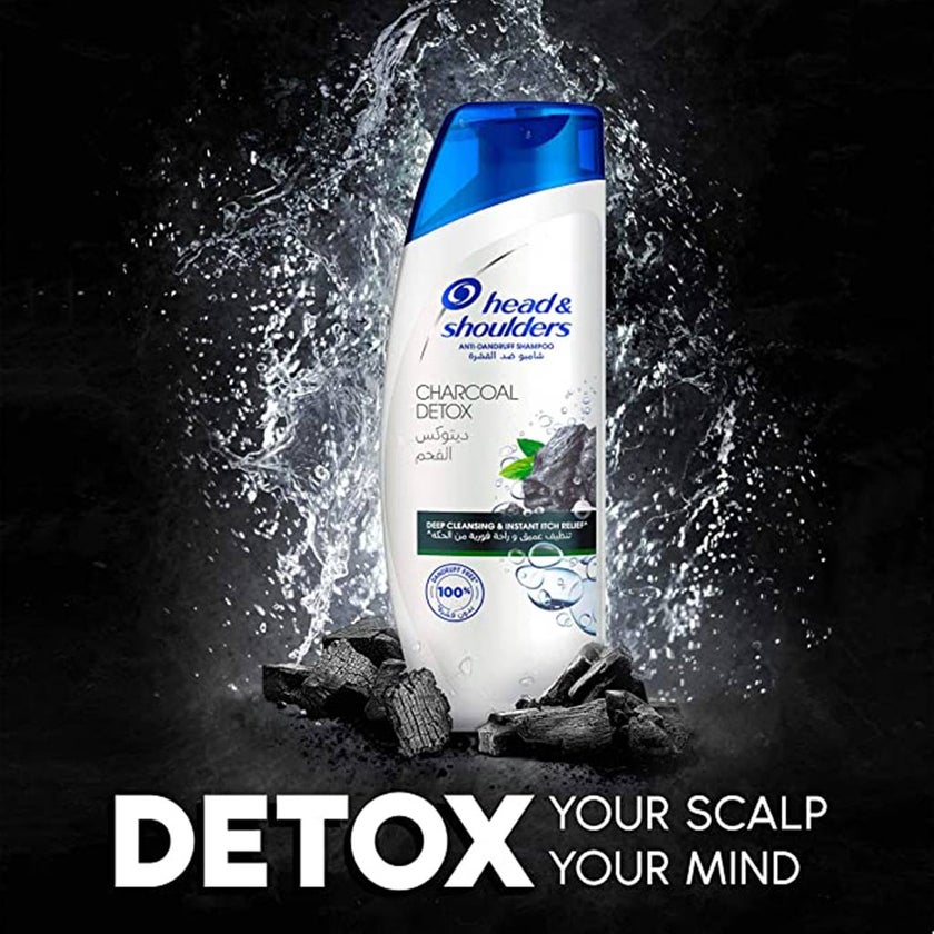 Head & Shoulders Charcoal Detox Anti-Dandruff Shampoo 600ml