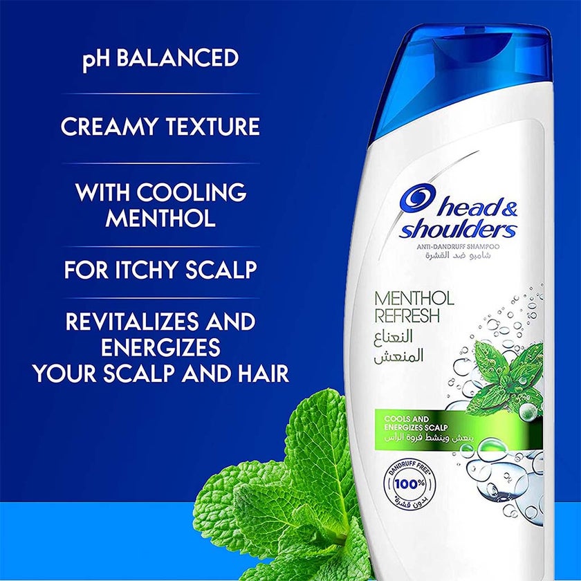 Head & Shoulders Menthol Refresh Anti-Dandruff Shampoo 190ml