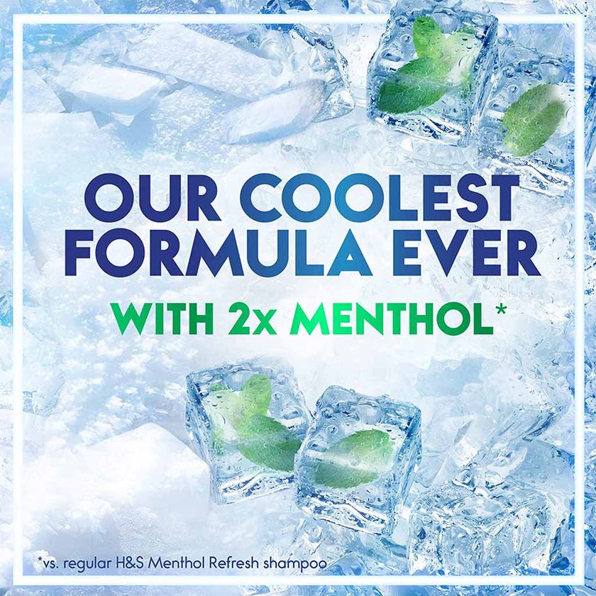 Head & Shoulders Sub Zero Menthol Anti-Dandruff Shampoo For Cooling Freshness 400ml 