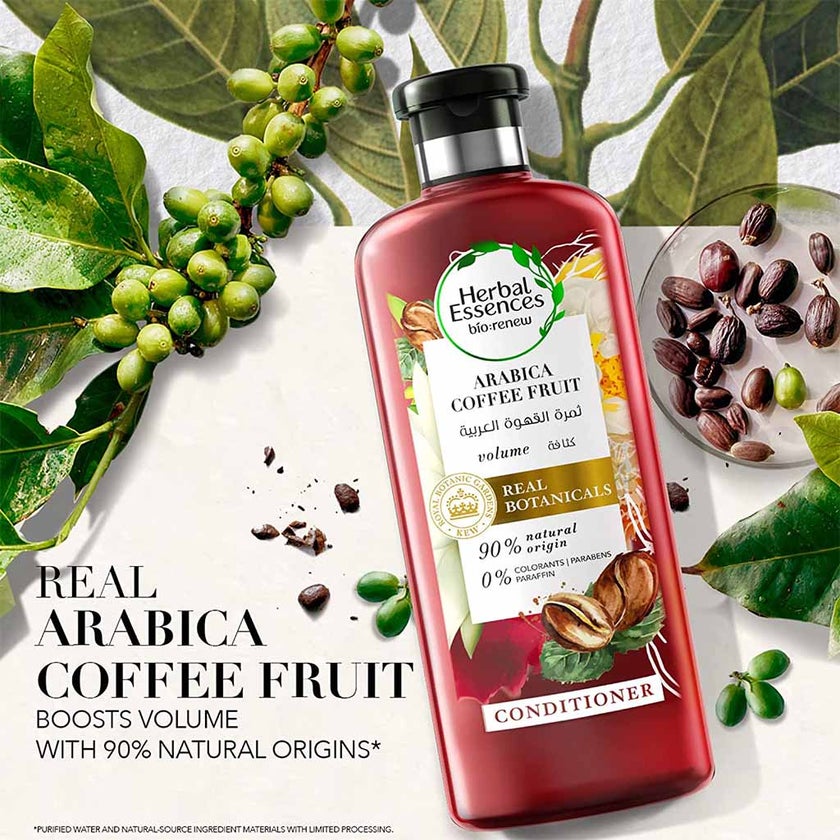 Herbal Essences Bio: Renew Arabica Coffee Volume Boost Fruit Conditioner For Fine Hair 400ml