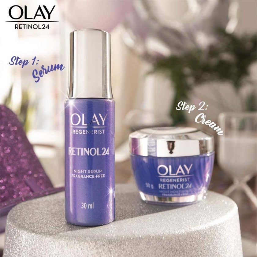 Olay Regenerist Retinol24 Fragrance Free Night Serum For Fine Lines, Wrinkles & Spots 30ml