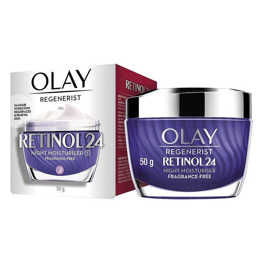 Olay Regenerist Retinol24 Fragrance Free Night Moisturiser Cream 50g