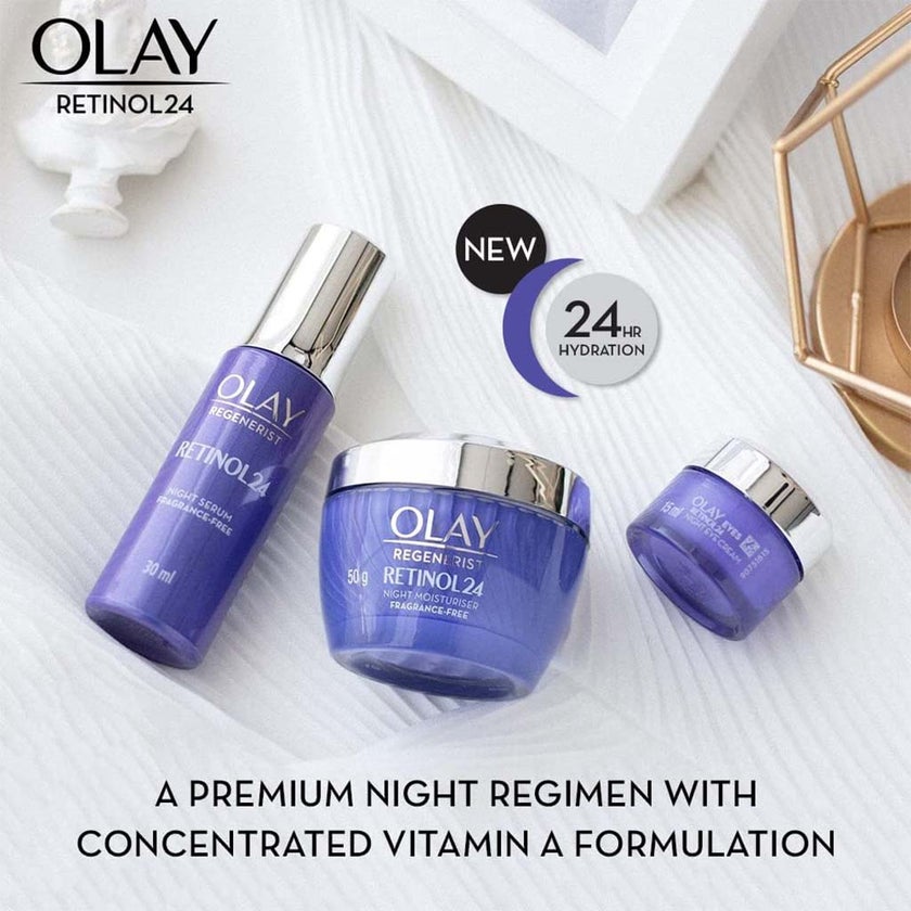 Olay Eyes Regenerist Retinol24 Fragrance Free Night Eye Cream 15g