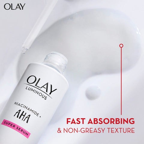 Olay Luminous Niacinamide + AHA Brightening Super Face Serum 30ml