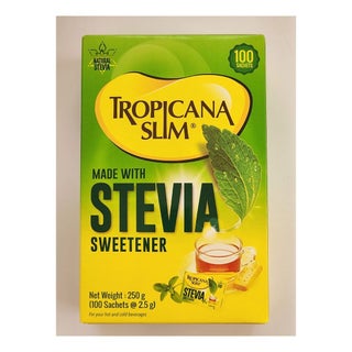 Tropicana Slim Made With Stevia Sweetener Sachet 2.5g, Pack of 100's