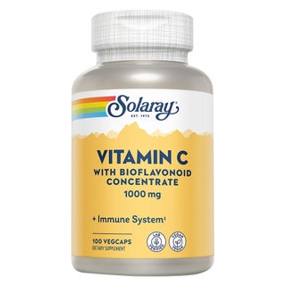 Solaray Vitamin-C With Bioflavonoid Concentrate 1000mg Veg Capsules, Pack of 100's
