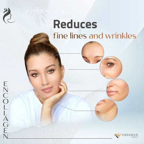 Vidamax Encollagen Collagen Drinkable Shots, Anti-Aging - 50ml x 10