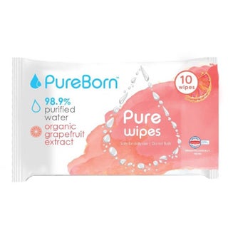 Pure Born® Pure Wipes Grapefruit 10's