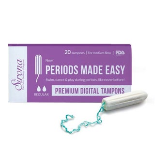 Sirona Now Periods Made Easy Premium Tampons Medium Flow, Pack of 20's
