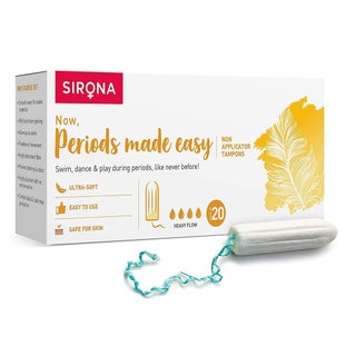 Sirona Now Periods Made Easy Premium Tampons Heavy Flow, Pack of 20's
