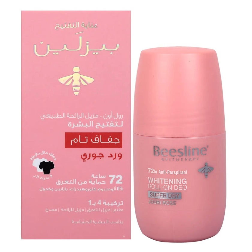 Beesline Apitherapy Whitening Aluminium Free Deodorant Roll-On Super Dry Jouri Rose 50ml