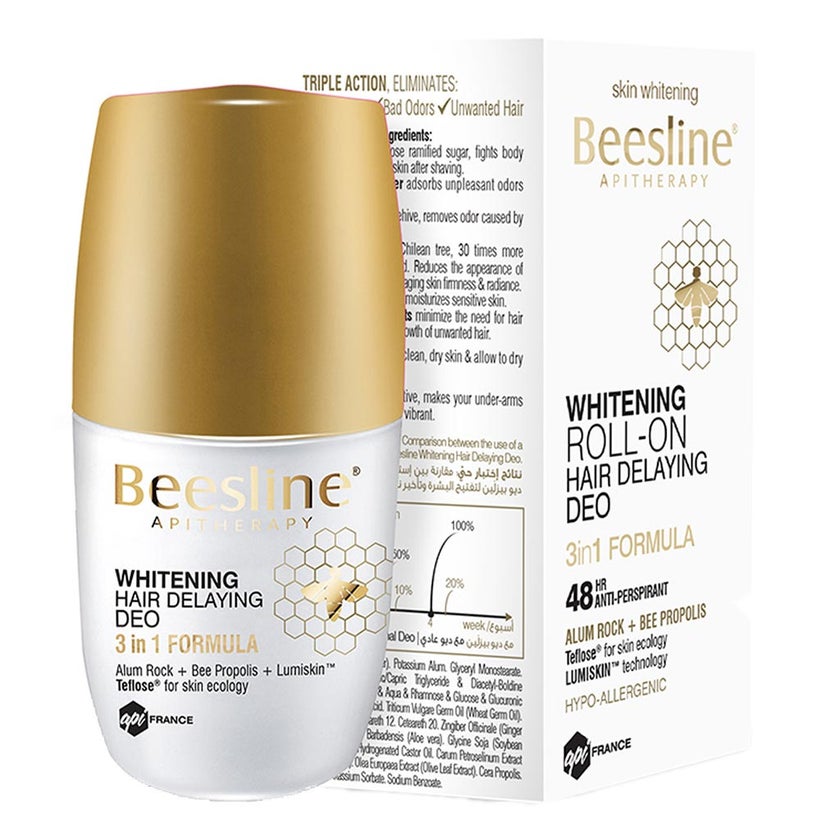 Beesline Apitherapy Whitening Hair Delaying Deodorant Roll-On 50ml