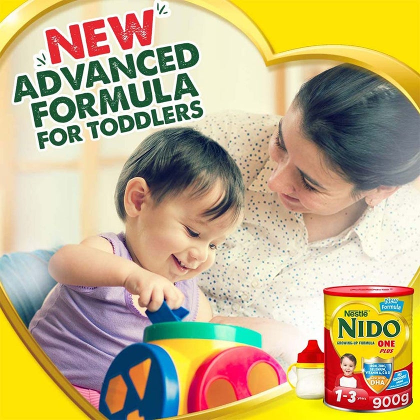 Nestle NIDO Stage 1+ Toddlers Milk Formula For 1 To 3 Years 900g