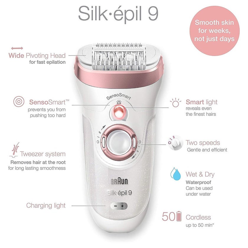 Braun Silk Epil 9 Wet & Dry Epilator SE9538
