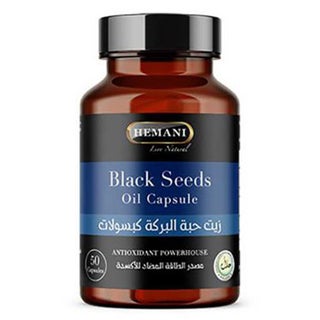 Hemani Black Seed Oil Antioxidant Capsules, Pack of 50's